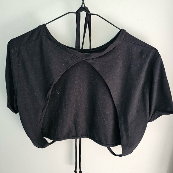 Laced, Black Crop top Summer Ray - Picture 3 of 4